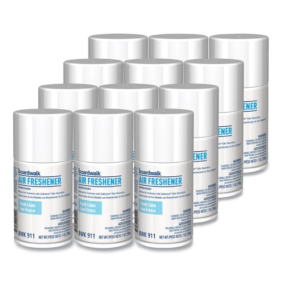 Boardwalk CP110BOARDWK 7 oz Metered Air Freshener Refill - Fresh Linen Scent (12/Carton)