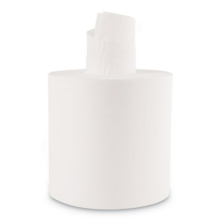 Boardwalk Center-Pull Commercial Roll Towels, 2-Ply, 6 Rolls, 600 Sheets per Roll, White