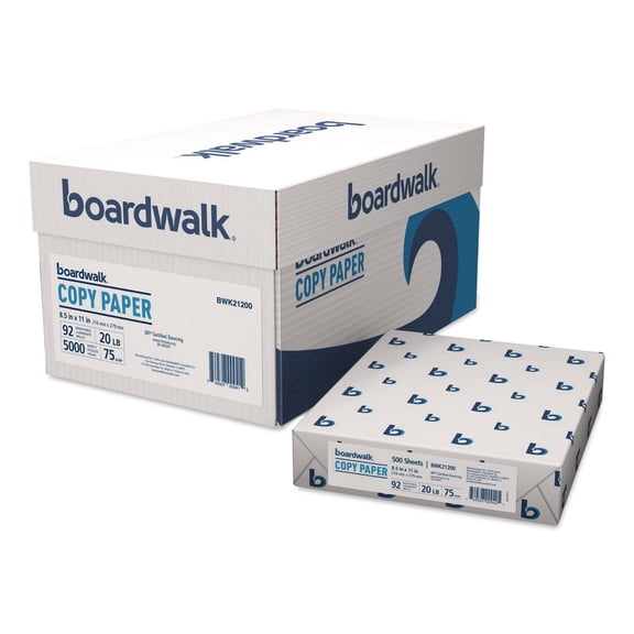 8.5 in. x 11 in. 20 lbs. Bond Weight 92 Bright Copy Paper - White (10-Reams/Carton)