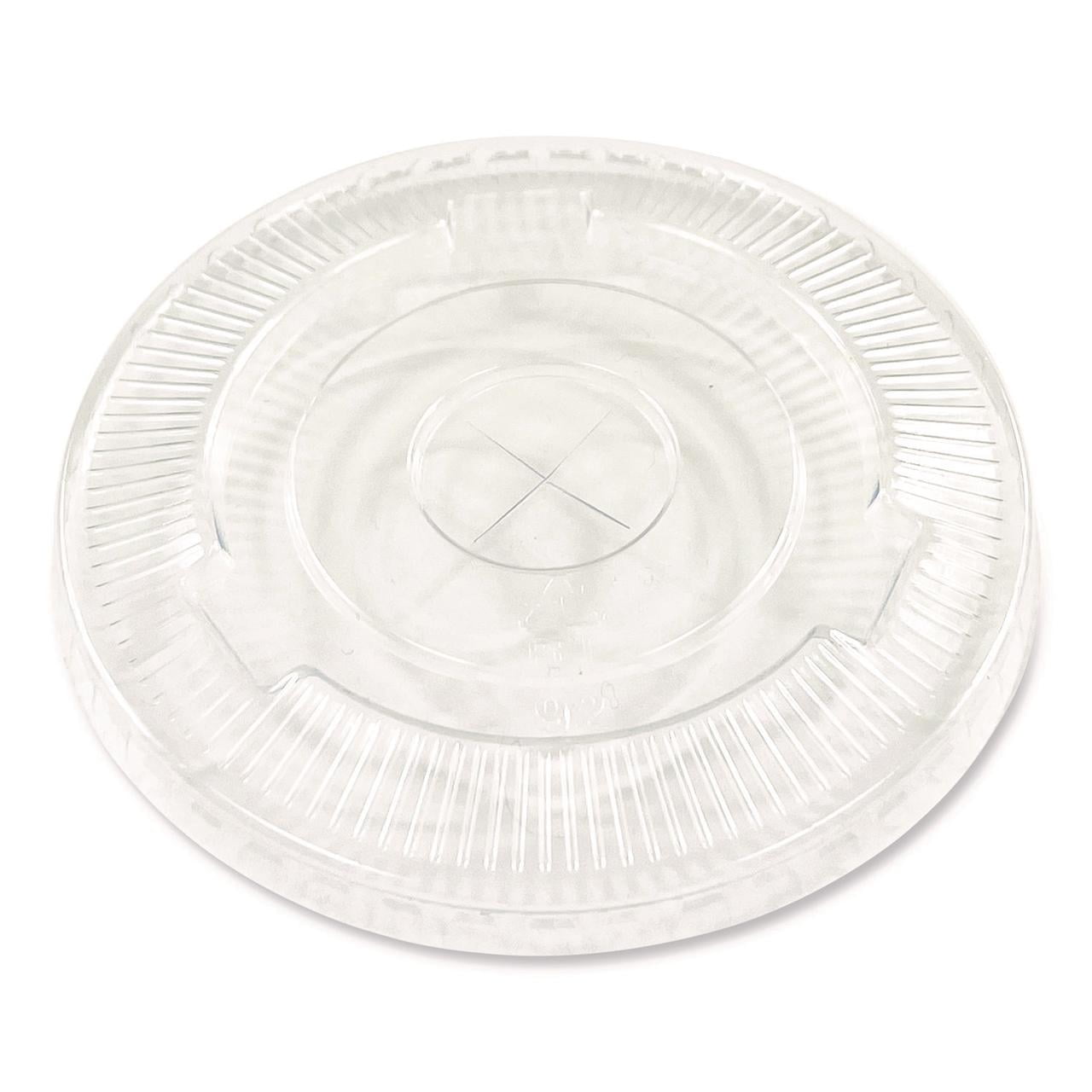 Crystal-Clear Cold Cup Straw-Slot Lids, Fits 9 to 10 oz PET Cups, 1,000/Carton Crystal-Clear Cold Cup Straw-Slot Lids, Fits 9 to 10 oz PET Cups, 1,000/Carton