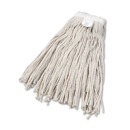 Boardwalk Cut-End Wet Mop Head, Cotton, No. 24, White 12/Carton - BWK2024CCT