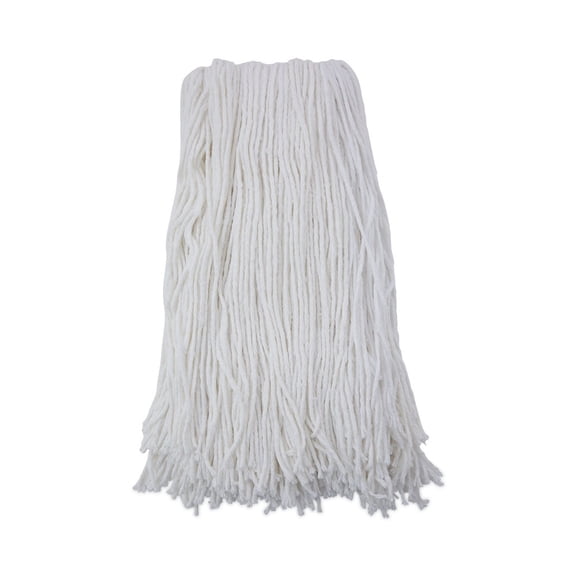 Boardwalk BWK2032RCT No. 32, Rayon, Cut-End Wet Mop Head - White (12/Carton)
