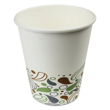Boardwalk Deerfield Printed Paper Hot Cups, 8 oz, 50 Cups/Sleeve, 20 Sleeves/Carton