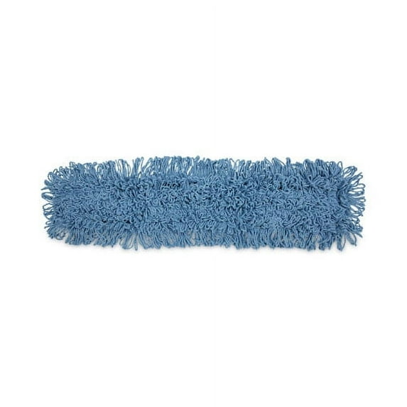 Boardwalk Dust Mop Head, Cotton/Synthetic Blend, 36 x 5, Looped-End, Blue, Each