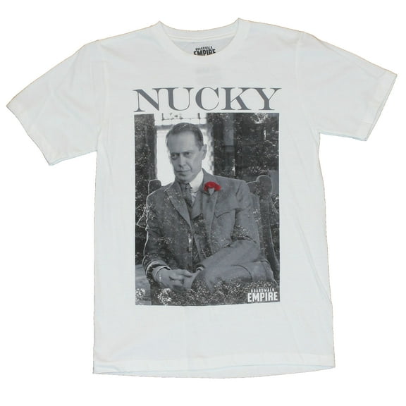 Boardwalk Empire Mens T-Shirt - "Nucky" Cracked Distressed Photo Image