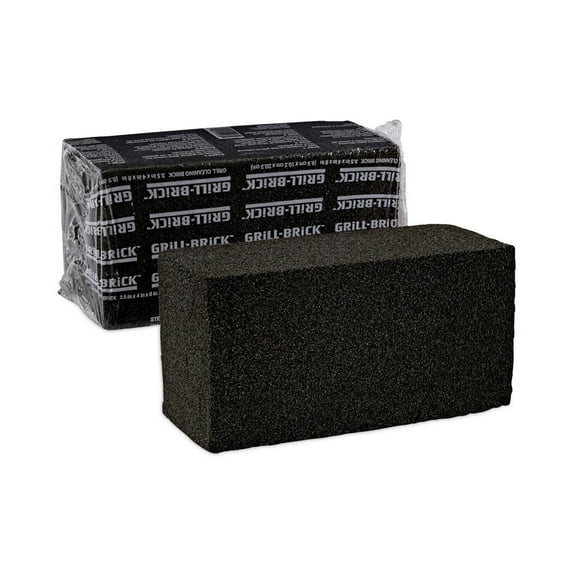 8 in. x 4 in. Grill Brick - Black (12/Carton)