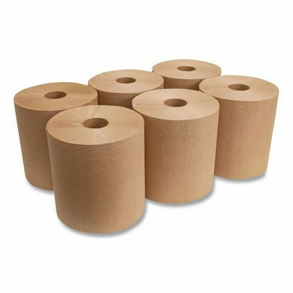 Boardwalk Green Universal Roll Towels, 1-Ply, 8" x 800 ft, Natural, 6 Rolls/Carton | Bundle of 2