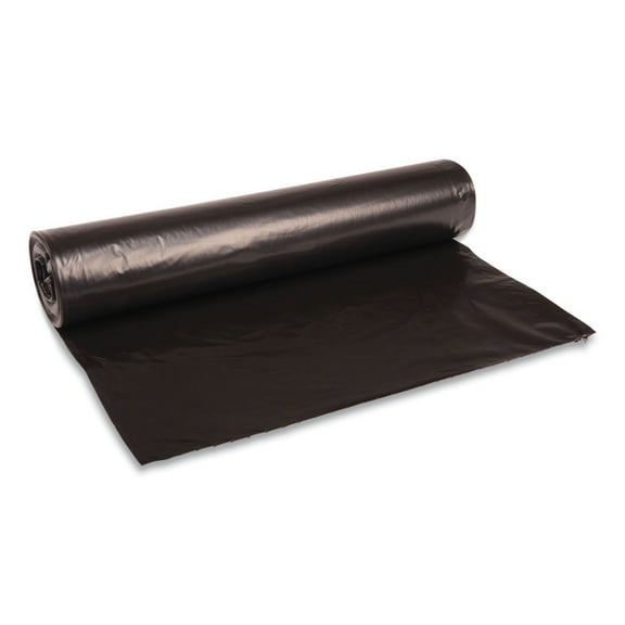 Boardwalk Low Density Repro Can Liners 45 gal 1 mil 40" x 48" Black 100/Carton (BWK527)