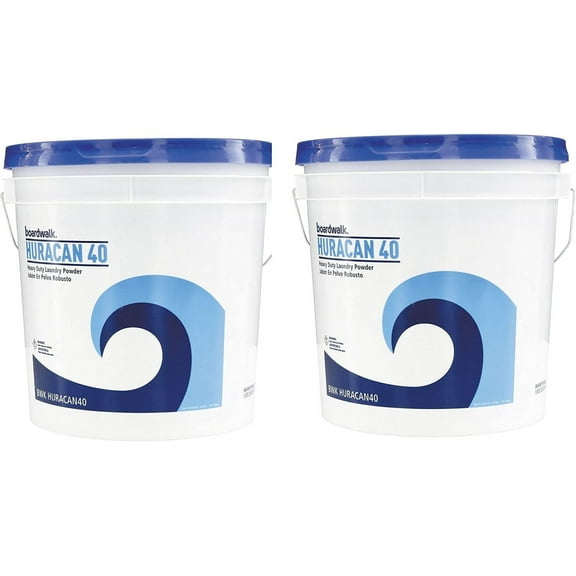 Boardwalk HURACAN40 Low Suds Laundry Detergent, Powder kzsDpS, 2 Pack (40lb (40 lb. Pail)