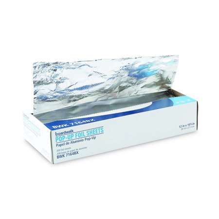 Pop-Up Aluminum Foil Sheets, 12 X 10 3/4, Silver, 2400/carton
