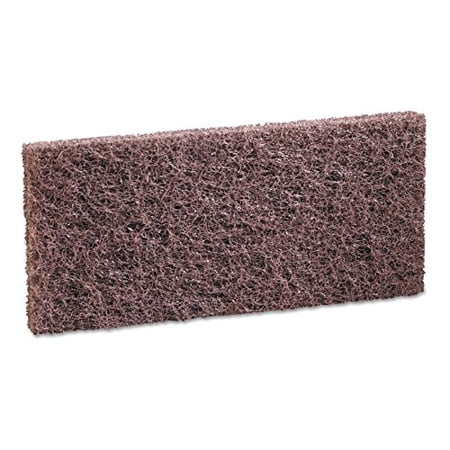 Boardwalk Heavy-Duty Brown Pads, 4 x 10, 20/Carton -BWK403