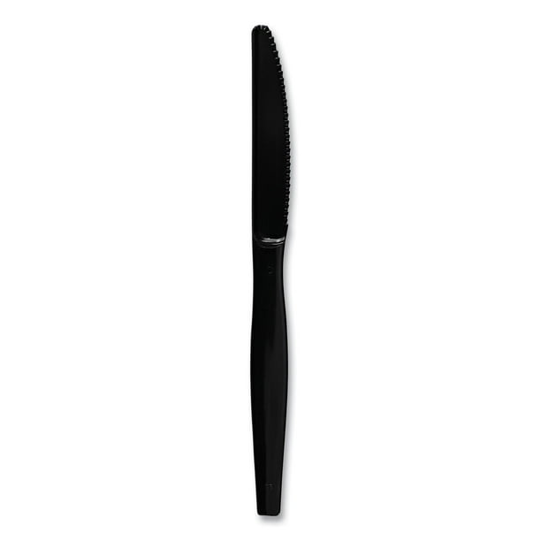 Heavyweight Polystyrene Cutlery, Knife, Black, 1000/Carton Heavyweight Polystyrene Cutlery, Knife, Black, 1000/Carton