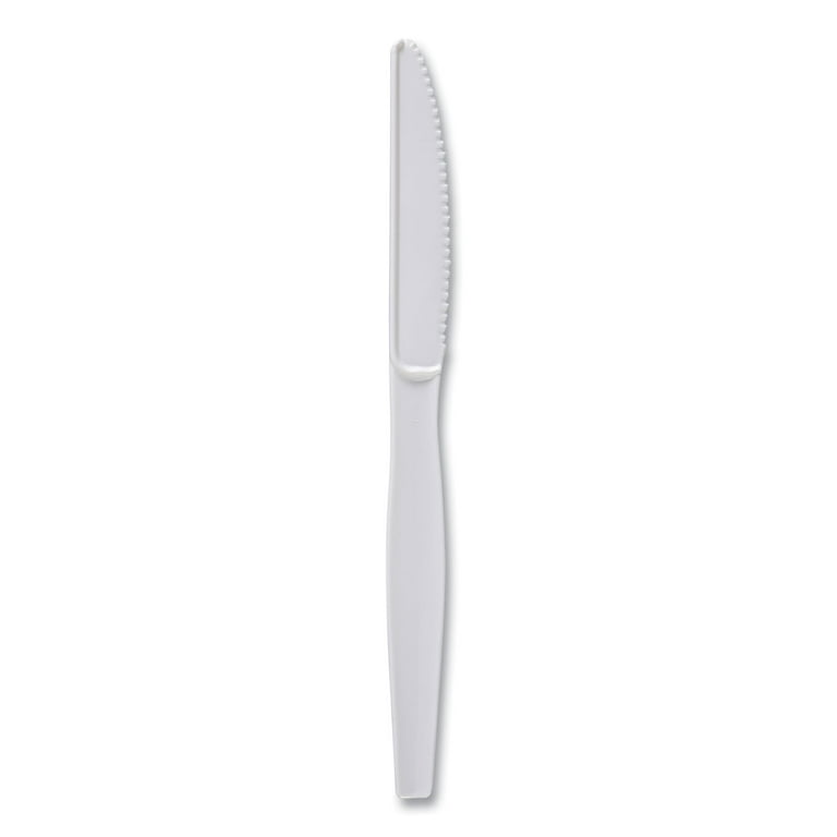 Heavyweight Polypropylene Cutlery, Knife, White, 1000/Carton Heavyweight Polypropylene Cutlery, Knife, White, 1000/Carton