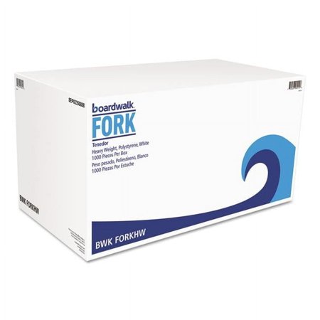 Boardwalk Heavyweight Polystyrene Cutlery - White - 1000 Per Case