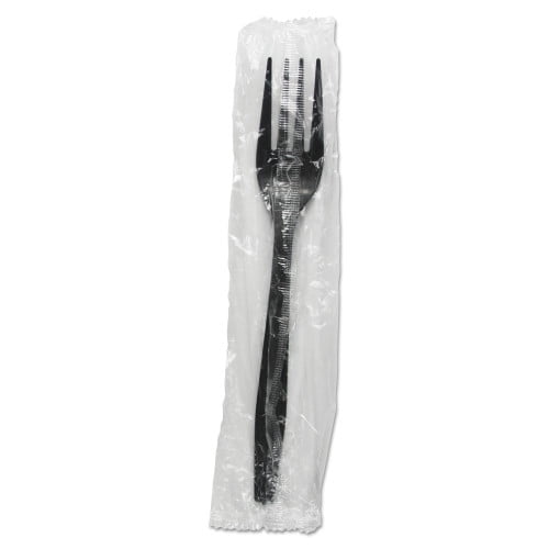 Heavyweight Wrapped Polypropylene Cutlery, Fork, White, 1,000/Carton Heavyweight Wrapped Polypropylene Cutlery, Fork, White, 1,000/Carton