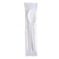 thumbnail image 1 of Boardwalk BWKSOUPWHPS Heavyweight Wrapped Polystyrene Soup Spoon Cutlery - White (1000/Carton), 1 of 5