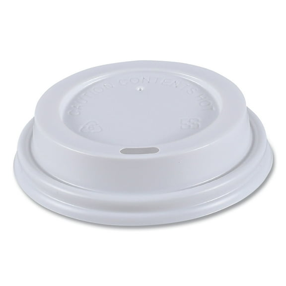 Boardwalk Hot Cup Lids, Fits 8 oz Hot Cups, White, 50/Sleeve, 20 Sleeves/Carton