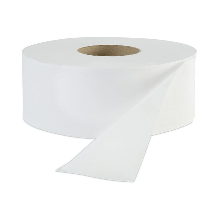 Jumbo 1-Ply Toilet Paper, Septic Safe, White, 3.5 Jumbo 1-Ply Toilet Paper, Septic Safe, White, 3.5