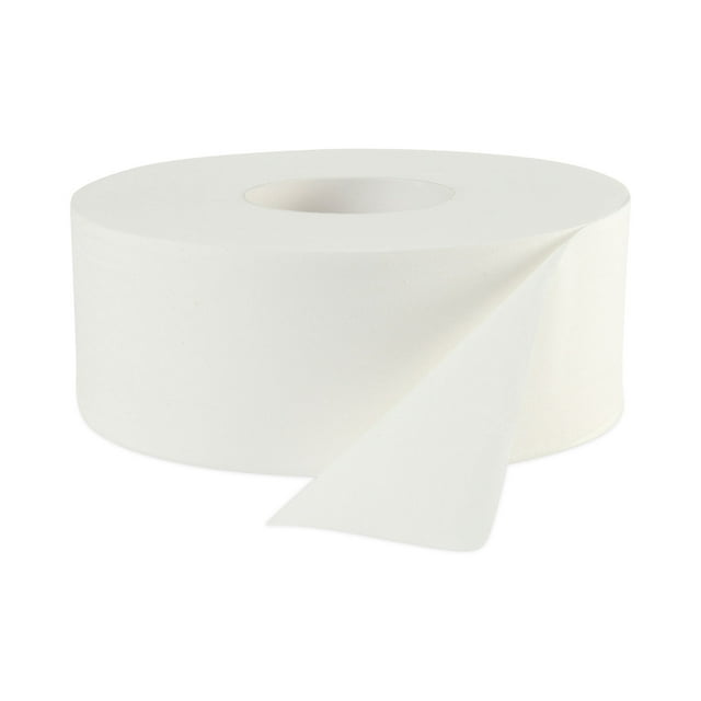 Boardwalk JRT Toilet Paper, Jumbo, Septic Safe, 2Ply, 3.3" x 1,000 ft