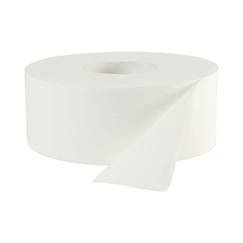 Boardwalk JRT Toilet Paper, Jumbo, Septic Safe, 2-Ply, White, 3.3 x 1000  ft, 12 Rolls/Carton 