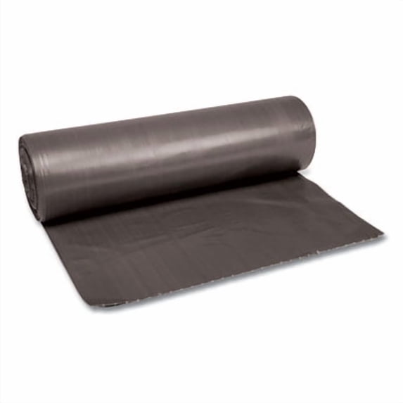 Boardwalk Low-Density Waste Can Liners 56 gal Gray 100/Carton H8647SGKR01