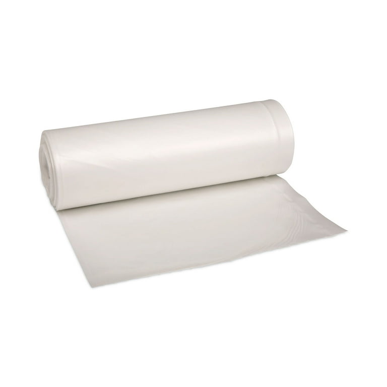 Low-Density Waste Can Liners, 33 gal, 0.6 mil, 33 x 39, White, 25 Bags/Roll, 6 Rolls/Carton Low-Density Waste Can Liners, 33 gal, 0.6 mil, 33 x 39, White, 25 Bags/Roll, 6 Rolls/Carton