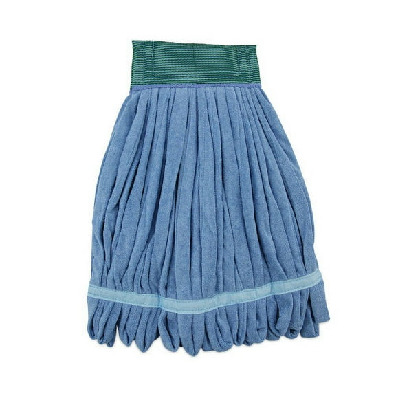 Boardwalk Microfiber Looped-End Wet Mop Head, Medium, Blue, Each