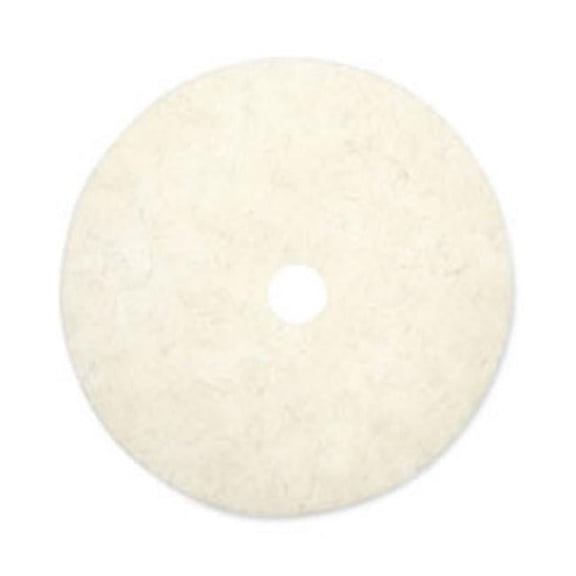 27 in. Diameter Natural Burnishing Floor Pads - White (5/Carton)