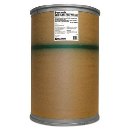 Boardwalk Oil-Based Sweeping Compound Grit Green 300lbs Drum A6COHO