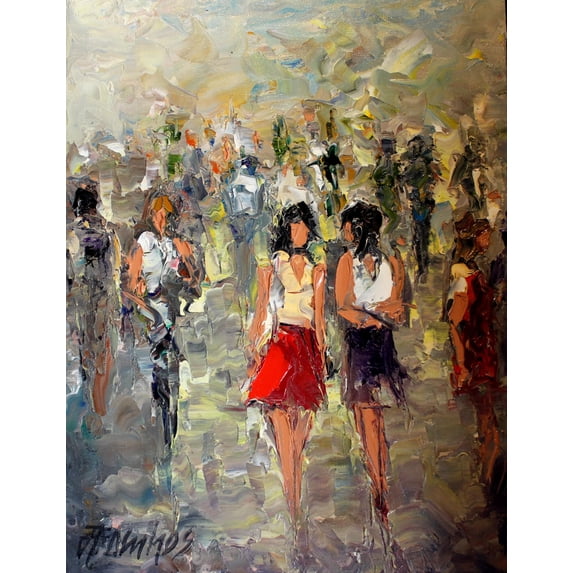 "Boardwalk" Oil Painting by Andre Dluhos