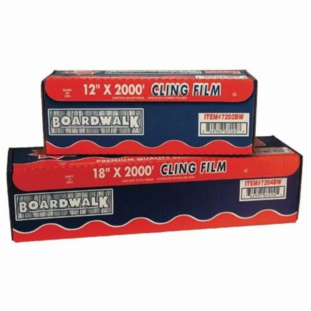 Boardwalk PVC Food Wrap Film Roll 12 in. x 2000'