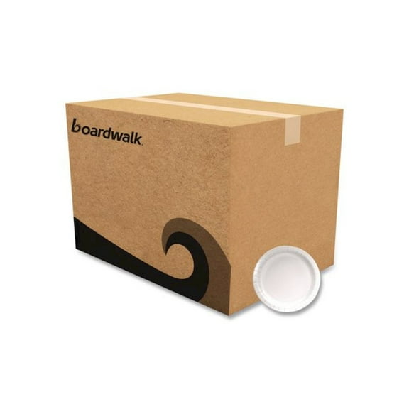 9 in. Diameter Paper Dinnerware Plate - White (1000/Carton)