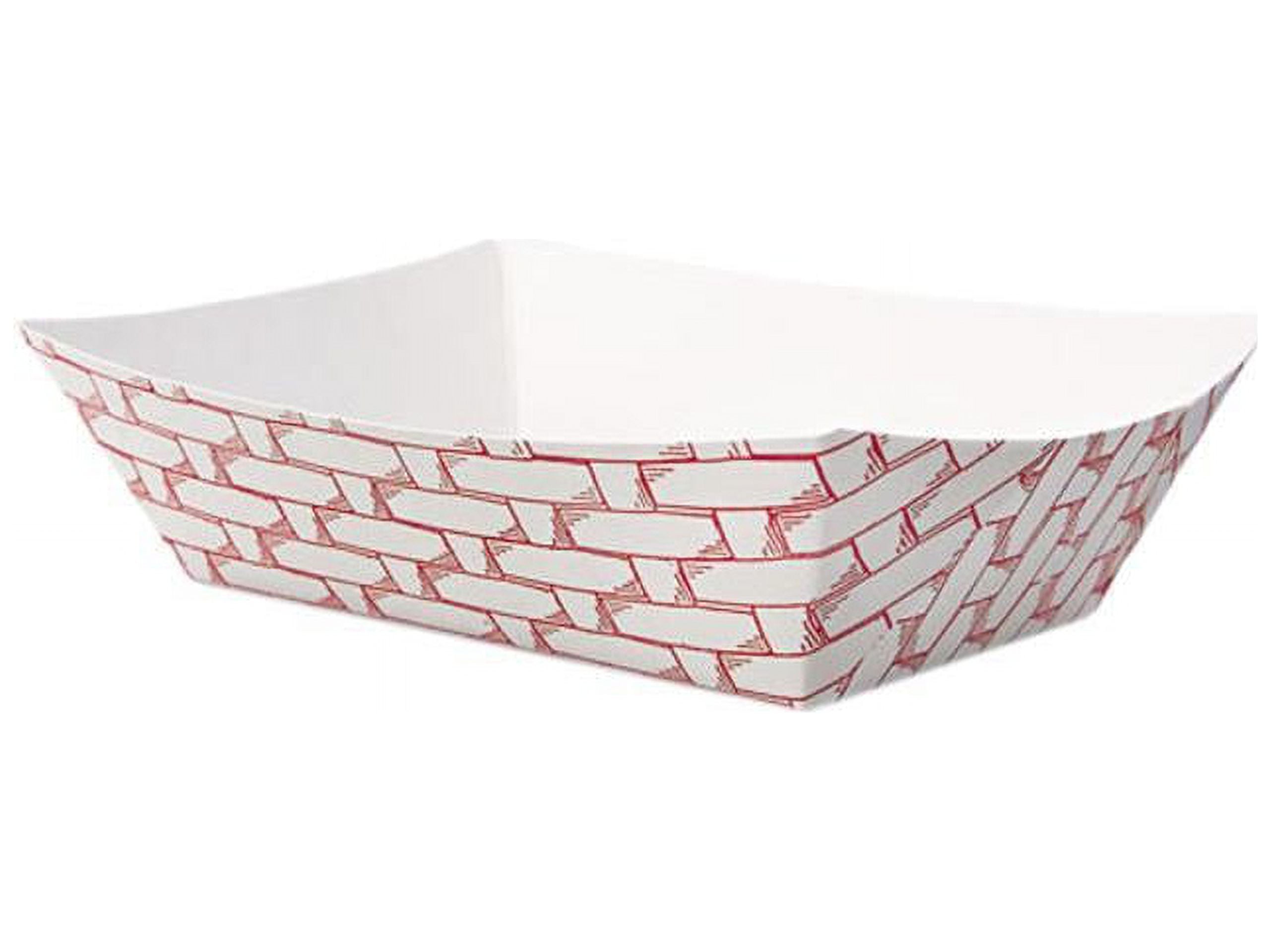 Boardwalk Paper Food Baskets, 0.5 lb Capacity, Red/White, 1,000/Carton
