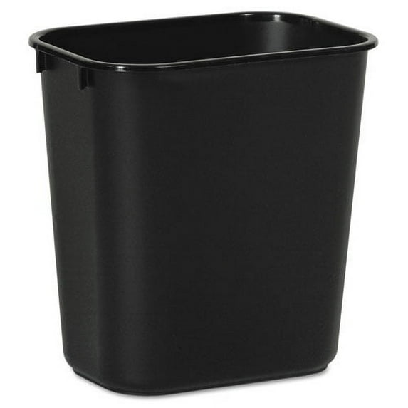 Boardwalk Plastic Trash Can Black 14 Quart / 3.5 gal.
