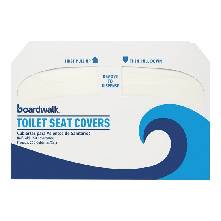 Impact Toilet Seat Covers - Half-fold - 250 / Pack - 1000 / Carton - Paper - White Impact Toilet Seat Covers - Half-fold - 250 / Pack - 1000 / Carton - Paper - White