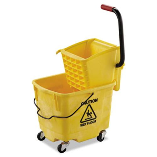 Boardwalk Pro-Pac Side-Squeeze Wringer/Bucket Combo, 8.75gal, Yellow -BWK2635COMBOYEL