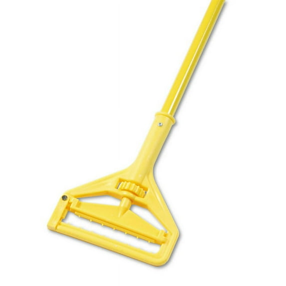 Quick Change Side-Latch Plastic Mop Head Handle 60" Aluminum Handle, Yellow