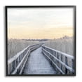 thumbnail image 1 of Boardwalk Reeds Rural Path Landscape Graphic Art Black Framed Art Print Wall Art, 1 of 7