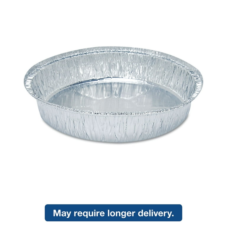 Round Aluminum Container, 48 oz, 9 Round Aluminum Container, 48 oz, 9
