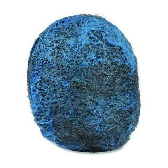 Boardwalk Steel Wool Soap Pads, 3" x 2.5", Blue, 15 Pads/Box, 12 Boxes/Carton