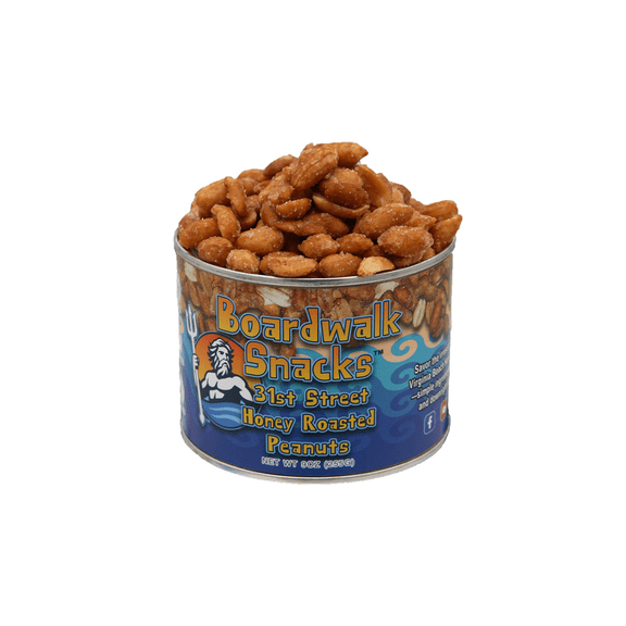 Boardwalk Snacks 31st Street Honey Roasted Peanuts, Gourmet Snack, Non-GMO, 9oz