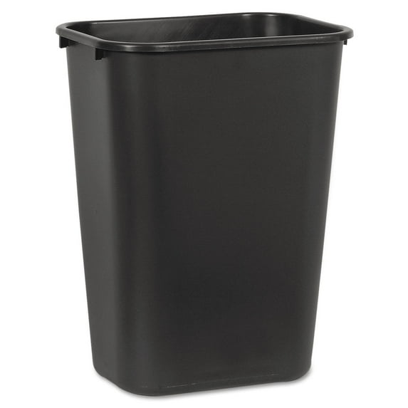 Boardwalk Soft-Sided Wastebasket, 41 Qt, Plastic, Black - BWK41QTWBBLA