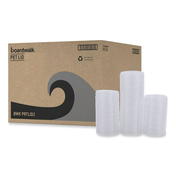 Boardwalk SOUFFLE/PORTION CUP LIDS, FITS 2 OZ PORTION CUPS, CLEAR, 2500/CARTON