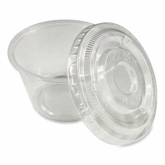 Boardwalk® Souffle/Portion Cups, 4 oz, Translucent, 2,500/Carton