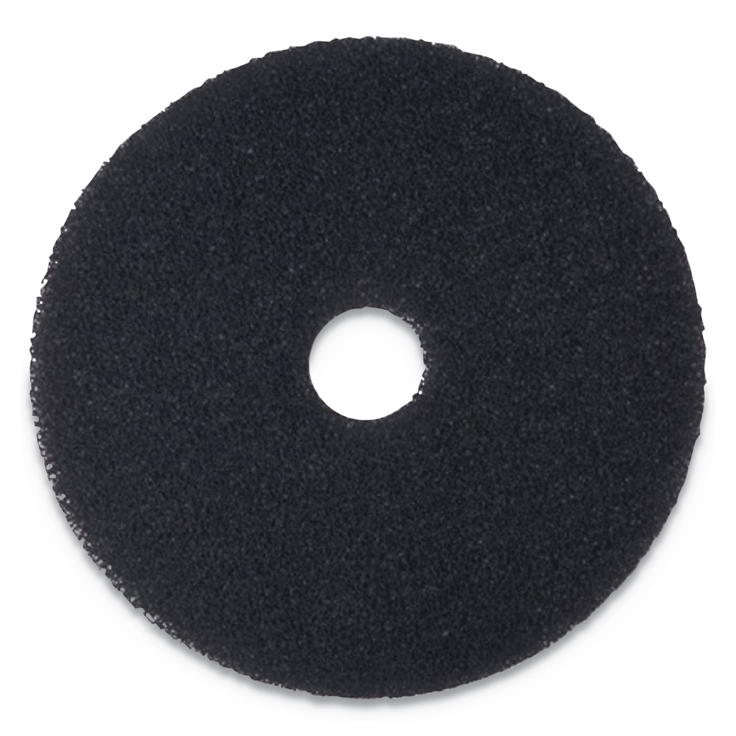 Boardwalk Stripping Floor Pads, 12" Diameter, Black, 5/Carton -BWK4012BLA