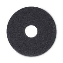 Boardwalk Stripping Floor Pads, 18" Diameter, Black, 5/Carton -BWK4018BLA