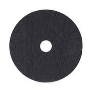 Boardwalk Stripping Floor Pads, 20" Diameter, Black, 5/Carton -BWK4020BLA