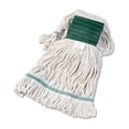 thumbnail image 1 of Boardwalk BWK502WHCT 5 in. Headband Super Loop Cotton/Synthetic Fiber Wet Mop Head - White, Medium (12/Carton), 1 of 4