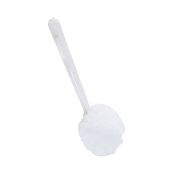Boardwalk Toilet Bowl Mop, 12" Handle, White, Each