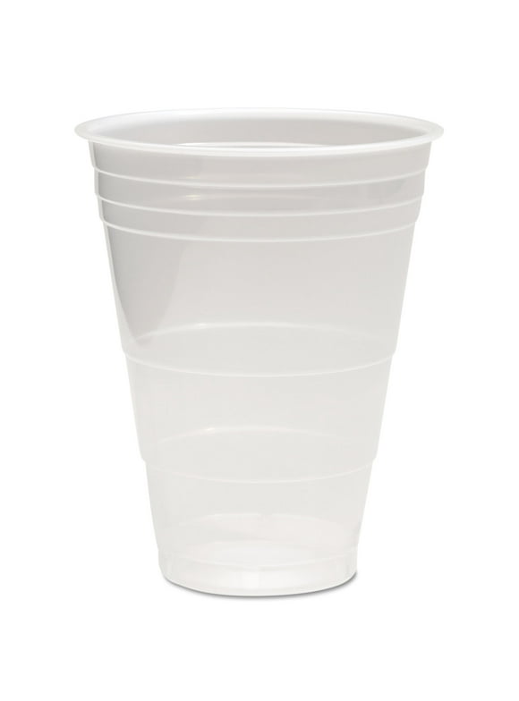 Boardwalk Translucent Plastic Cold Cups, 16 oz, Polypropylene, 50 Cups/Sleeve, 20 Sleeves/Carton -BWKTRANSCUP16CT